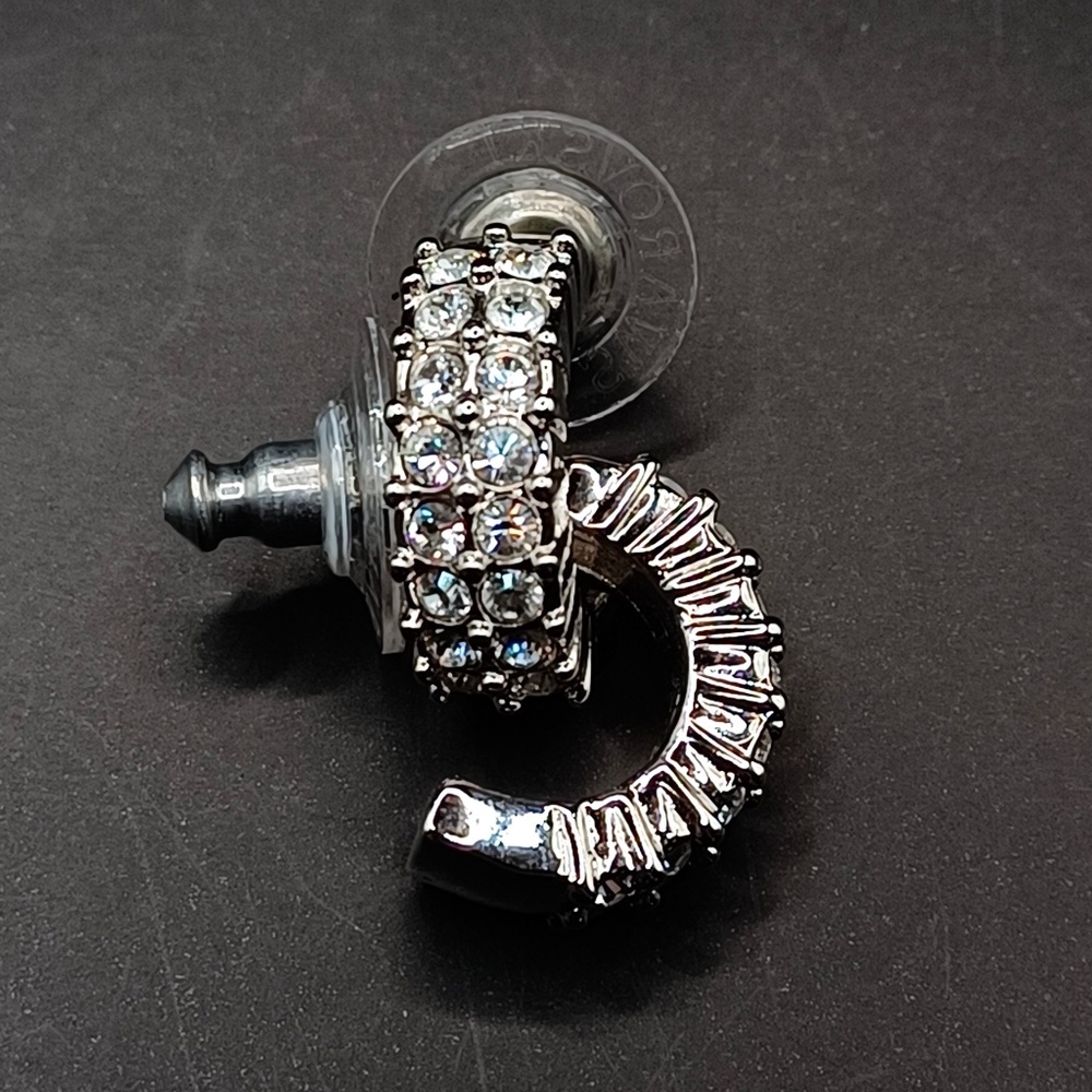 Swarovski crystal mini hoop earrings